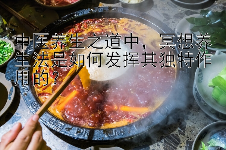 中医养生之道中，冥想养生法是如何发挥其独特作用的？